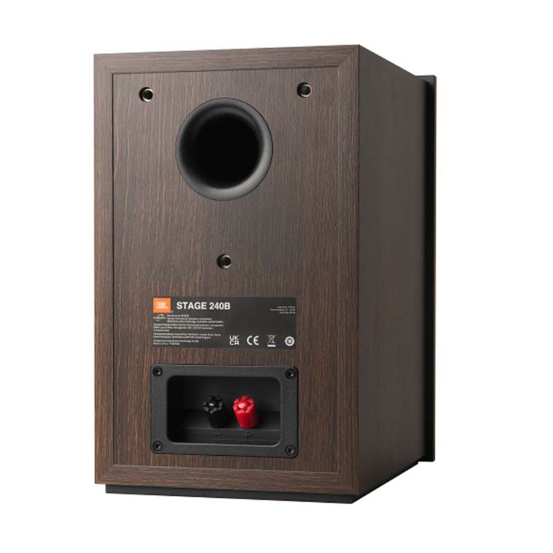JBL Stage 240B Pair of Bookshelf Speakers - Black - Black