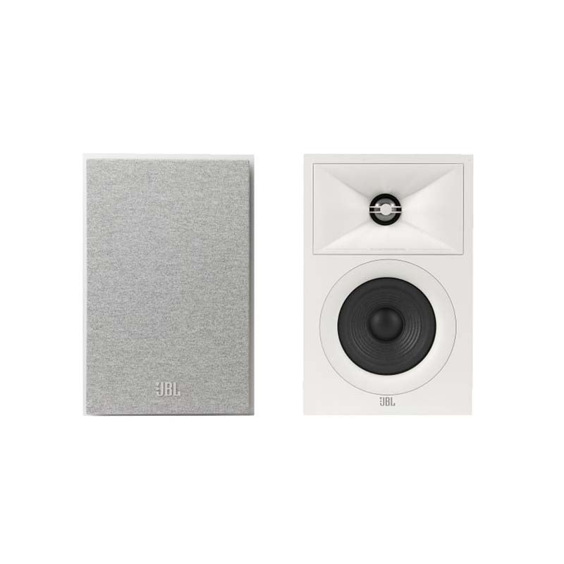 JBL Stage 240B Pair of Bookshelf Speakers - White - White