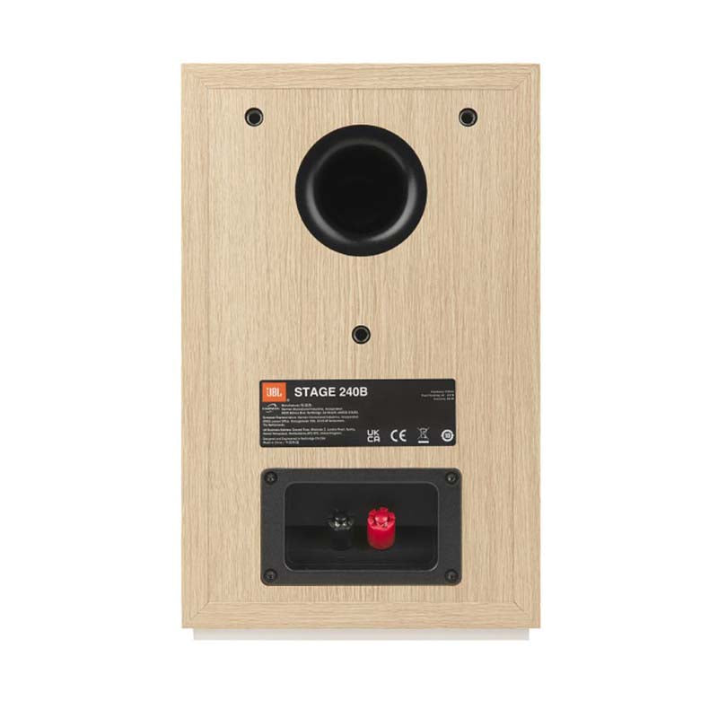 JBL Stage 240B Pair of Bookshelf Speakers - White - White