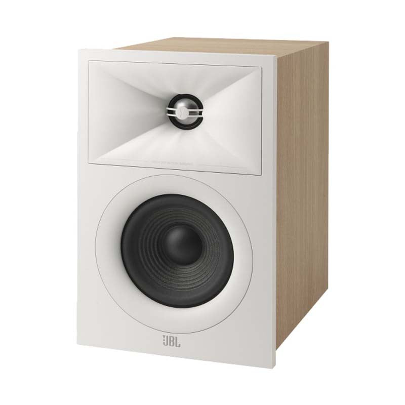 JBL Stage 240B Pair of Bookshelf Speakers - White - White