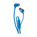 JBL Tune 110 In-Ear Earbuds + Mic - Blue - Blue