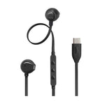 JBL Tune 305C USB-C Wired Hi-Res Earbuds - Black - Black