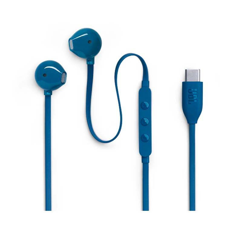 JBL Tune 305C USB-C Wired Hi-Res Earbuds - Blue - Blue