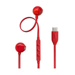 JBL Tune 305C USB-C Wired Hi-Res Earbuds - Red - Red