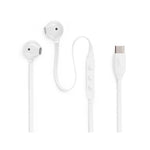 JBL Tune 305C USB-C Wired Hi-Res Earbuds - White - White