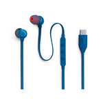 JBL Tune 310C USB Type C In-Ear Earbuds - Blue - Blue