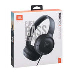 JBL Tune 500 Wired On Ear Headphones With Mic - Black - Black