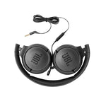 JBL Tune 500 Wired On Ear Headphones With Mic - Black - Black