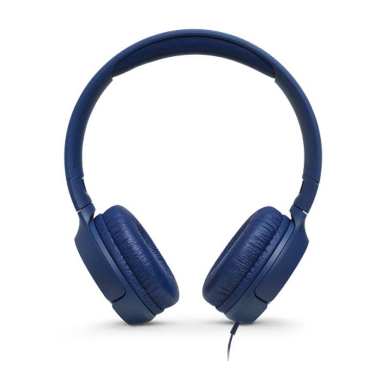 JBL Tune 500 Wired On Ear Headphones With Mic - Blue - Blue