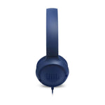 JBL Tune 500 Wired On Ear Headphones With Mic - Blue - Blue