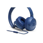 JBL Tune 500 Wired On Ear Headphones With Mic - Blue - Blue