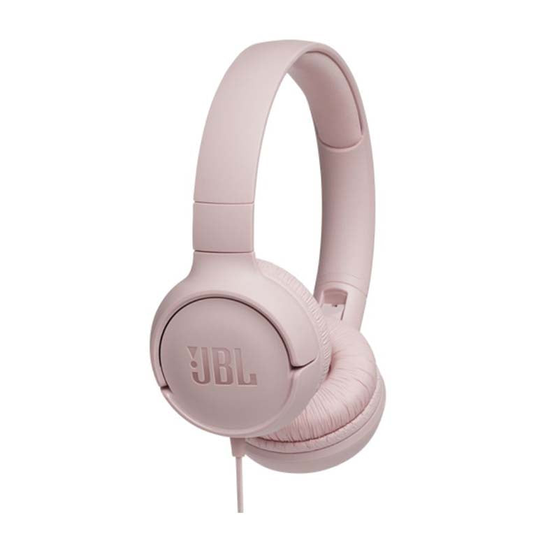 JBL Tune 500 Wired On Ear Headphones With Mic - Pink - Pink