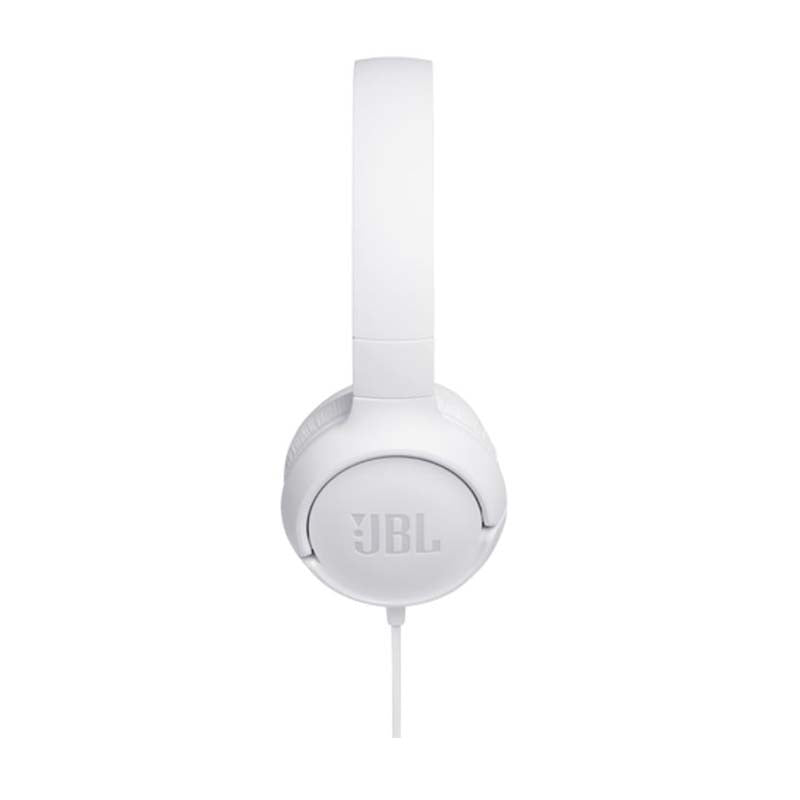 JBL Tune 500 Wired On Ear Headphones With Mic - White - White