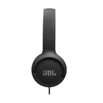 JBL Tune 520C Hi-Res Wired On Ear Headphones - Black - Black