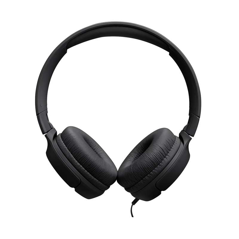 JBL Tune 520C Hi-Res Wired On Ear Headphones - Black - Black