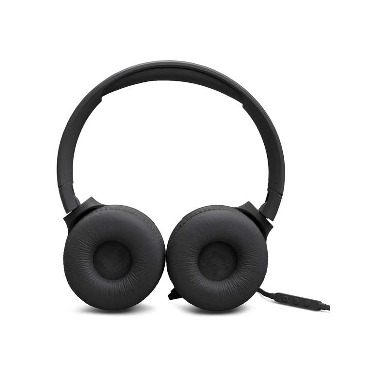 JBL Tune 520C Hi-Res Wired On Ear Headphones - Black - Black