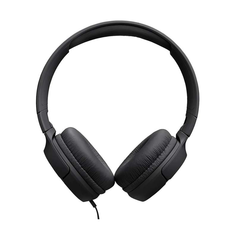 JBL Tune 520C Hi-Res Wired On Ear Headphones - Black - Black