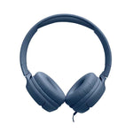 JBL Tune 520C Hi-Res Wired On Ear Headphones - Blue - Blue