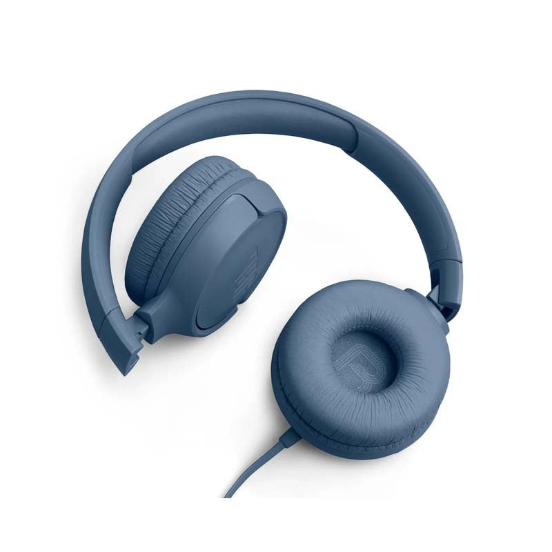 JBL Tune 520C Hi-Res Wired On Ear Headphones - Blue - Blue
