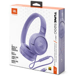 JBL Tune 520C Hi-Res Wired On Ear Headphones - Purple - Purple