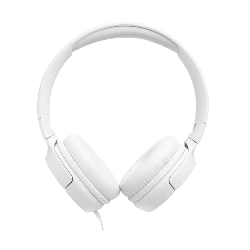 JBL Tune 520C Hi-Res Wired On Ear Headphones - White - White