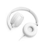 JBL Tune 520C Hi-Res Wired On Ear Headphones - White - White
