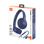 JBL Tune 530C Hi - Res Wired On Ear Headphone - Blue - Blue