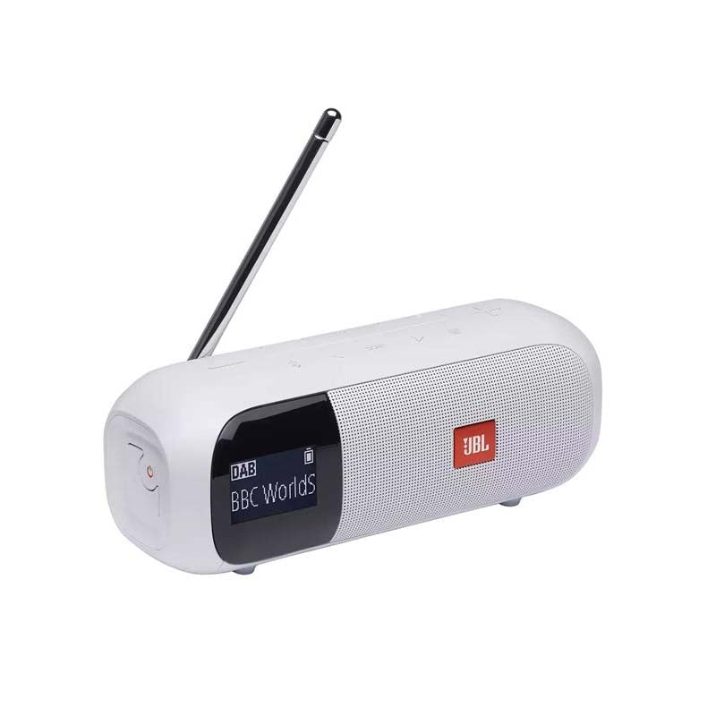 JBL Tuner 2 Portable Bluetooth Speaker With DAB/DAB+/FM Radio - White - White