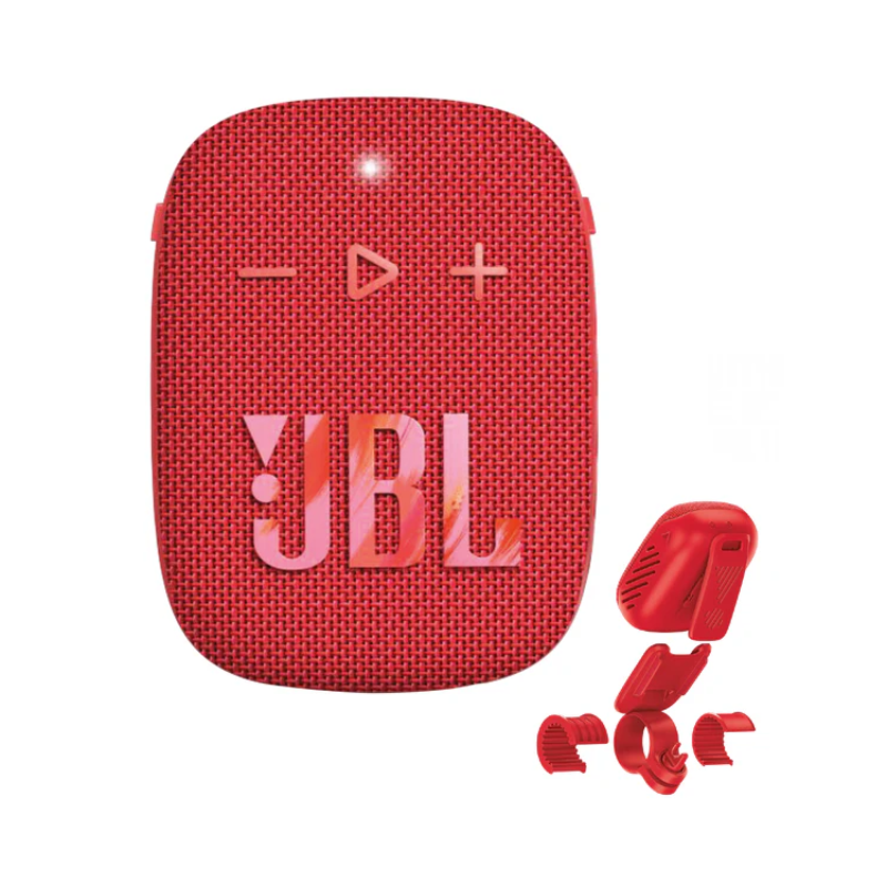 JBL Wind 3S Bluetooth Bicycle Speaker - Red - Red