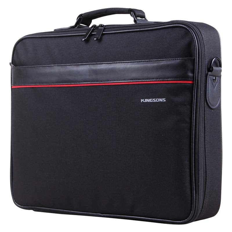 Kingsons 15.6’’ Laptop Shoulder Office Series Bag - Black