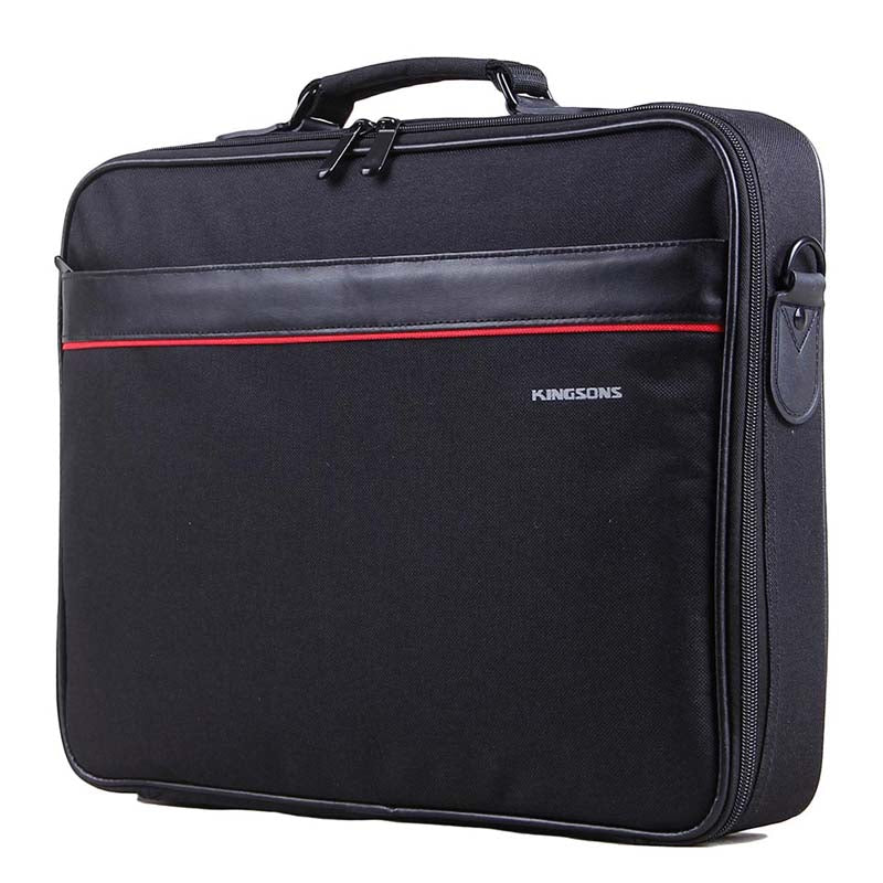 Kingsons 15.6’’ Laptop Shoulder Office Series Bag - Black