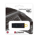 Kingston 128GB USB3.2 Gen1 DataTraveler Exodia - Black / Yellow - Black / Yellow