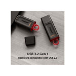 Kingston 128GB USB3.2 Gen1 DataTraveler Exodia - Black / Yellow - Black / Yellow