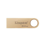 Kingston 64GB 220MB/S Metal USB 3.2 Gen 1 Datatraveler SE9 G3 - Gold