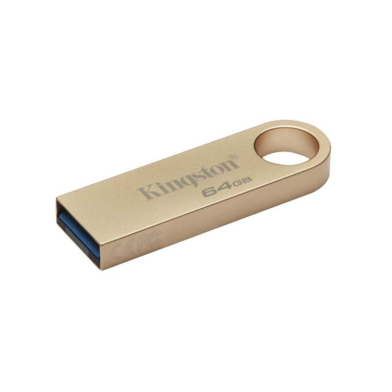 Kingston 64GB 220MB/S Metal USB 3.2 Gen 1 Datatraveler SE9 G3 - Gold