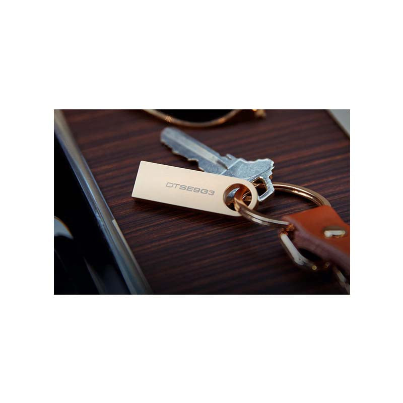 Kingston 64GB 220MB/S Metal USB 3.2 Gen 1 Datatraveler SE9 G3 - Gold