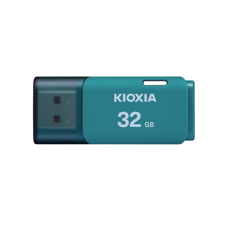Kioxia 32GB USB 2.0 Flash Drives - Aqua - Blue