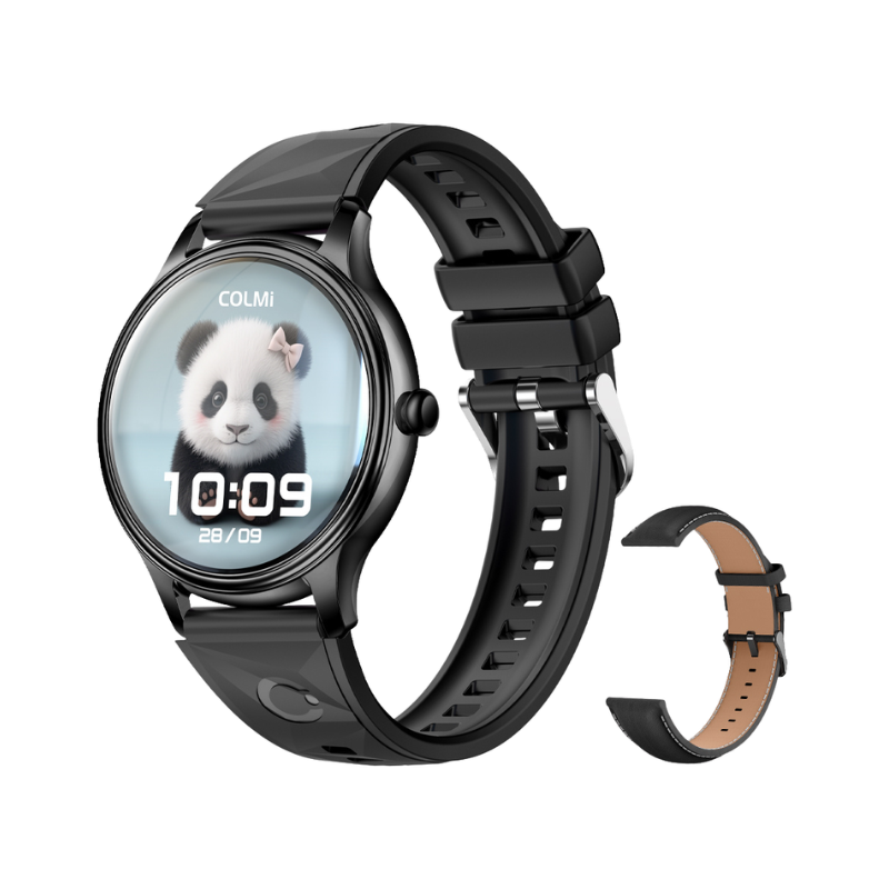 COLMi L28 Smart Watch 1.32inch AMOLED Display Round Smartwatch - Black