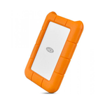 LaCie Rugged USB-C 4TB External Hard Drive - Orange/Silver - Orange