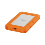 LaCie Rugged USB-C 4TB External Hard Drive - Orange/Silver - Orange