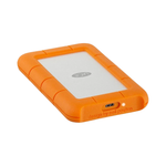 LaCie Rugged USB-C 4TB External Hard Drive - Orange/Silver - Orange