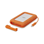 LaCie Rugged USB-C 5TB External Hard Drive - Orange - Orange