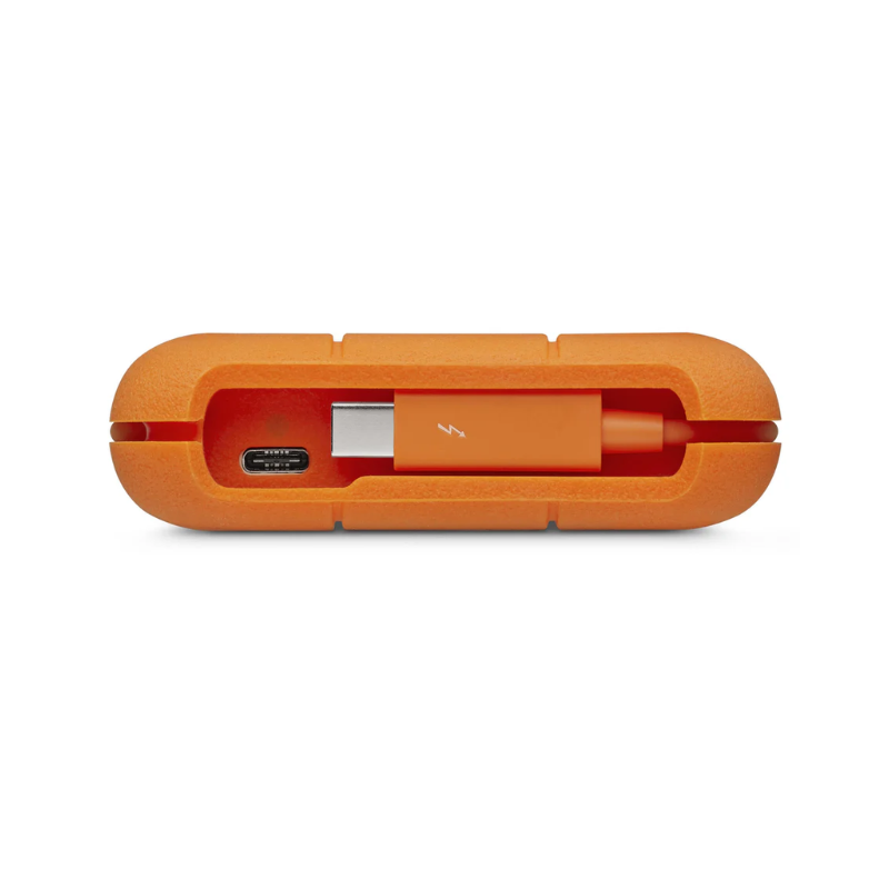 LaCie Rugged USB-C 5TB External Hard Drive - Orange - Orange