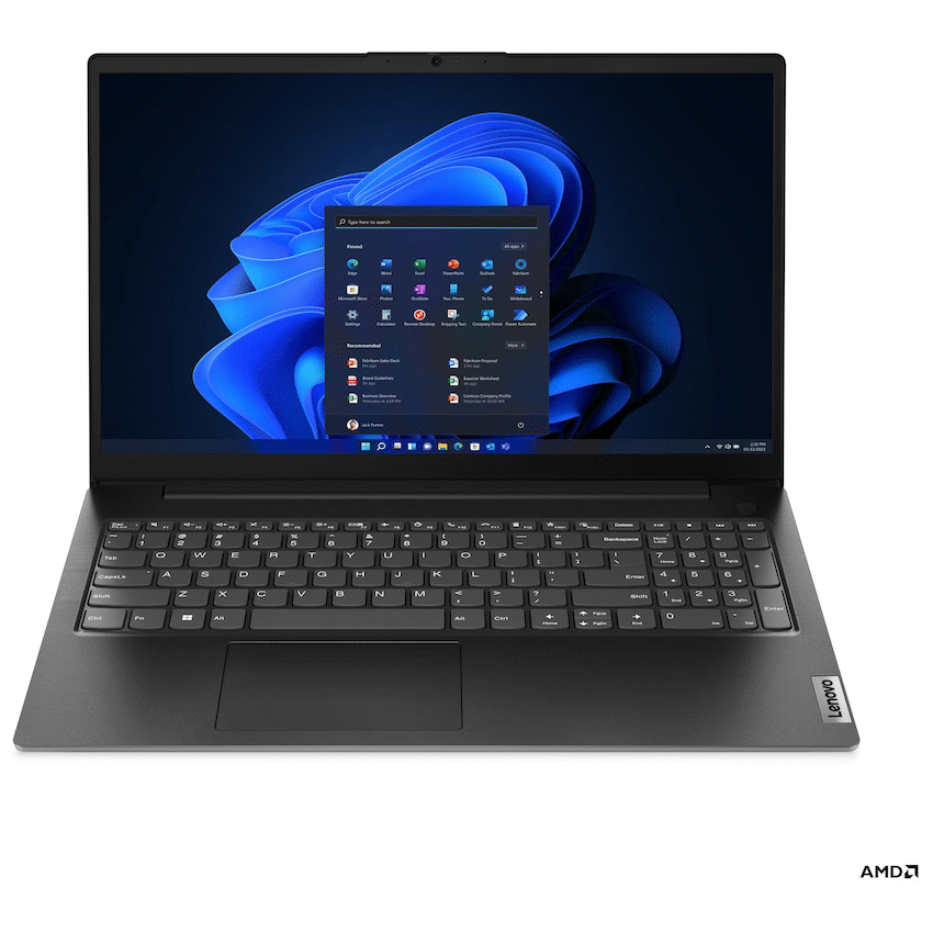 Lenovo V15 G4 AMN 15.6-inch FHD AMD Ryzen 3 7320U 8GB RAM 256GB SSD Win 11 Home Laptop - Black