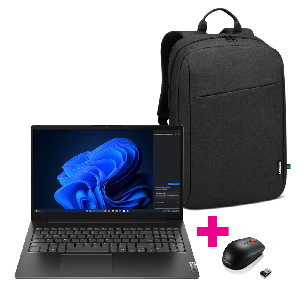 Lenovo V15 G5 IRL 15.6-inch FHD Laptop Intel Core i3-1315U 256GB SSD 8GB RAM Windows 11 Pro - Black