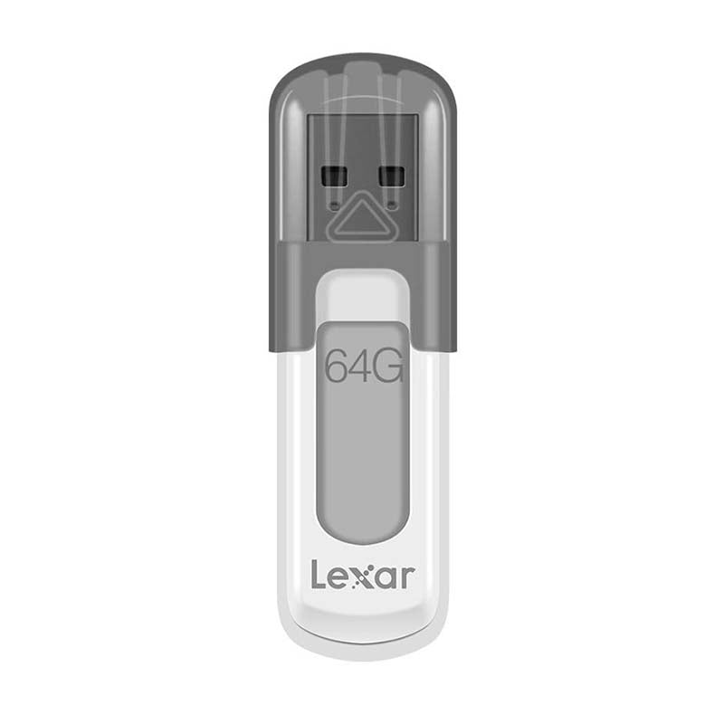 Lexar 64GB Jump Drive V100 USB 3.0 Flash Drive - White