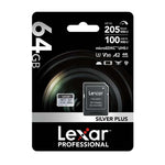Lexar MicroSD Silver Plus 64GB UHS I C10 U3 - Silver - Silver