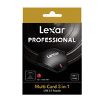 Lexar Multi-Card 3-in-1 USB 3.1 Type C Reader - Black