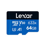 Lexar SD Micro High Speed 633x 64GB - Blue - Blue