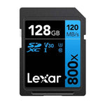 Lexar SD Professional 128GB 800x SDXC Memory Card - Blue